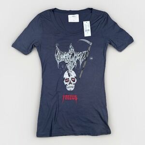 NWT Yeezus Tour Kanye West Ye T-Shirt Women's Size XS Black Pacsun Hiphop Tee